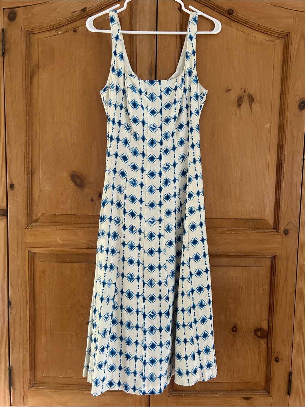 Christian Lacroix Blue and White Maxi Dress
